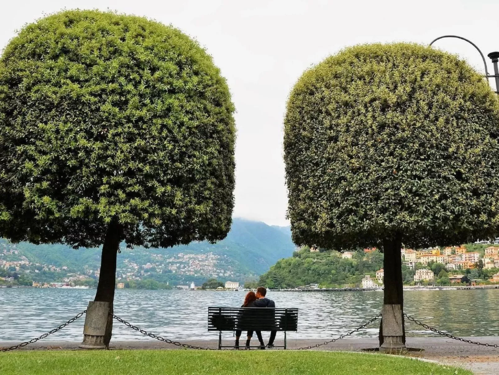 Wohnung in Domaso mit privatem Parkplatz-Outside