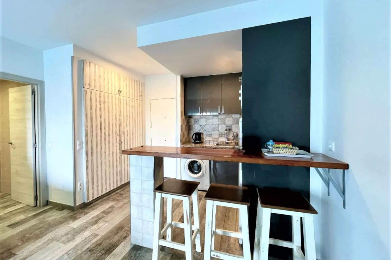 Apartamento con terraza panorámica en Playa Benalmádena-Kitchen