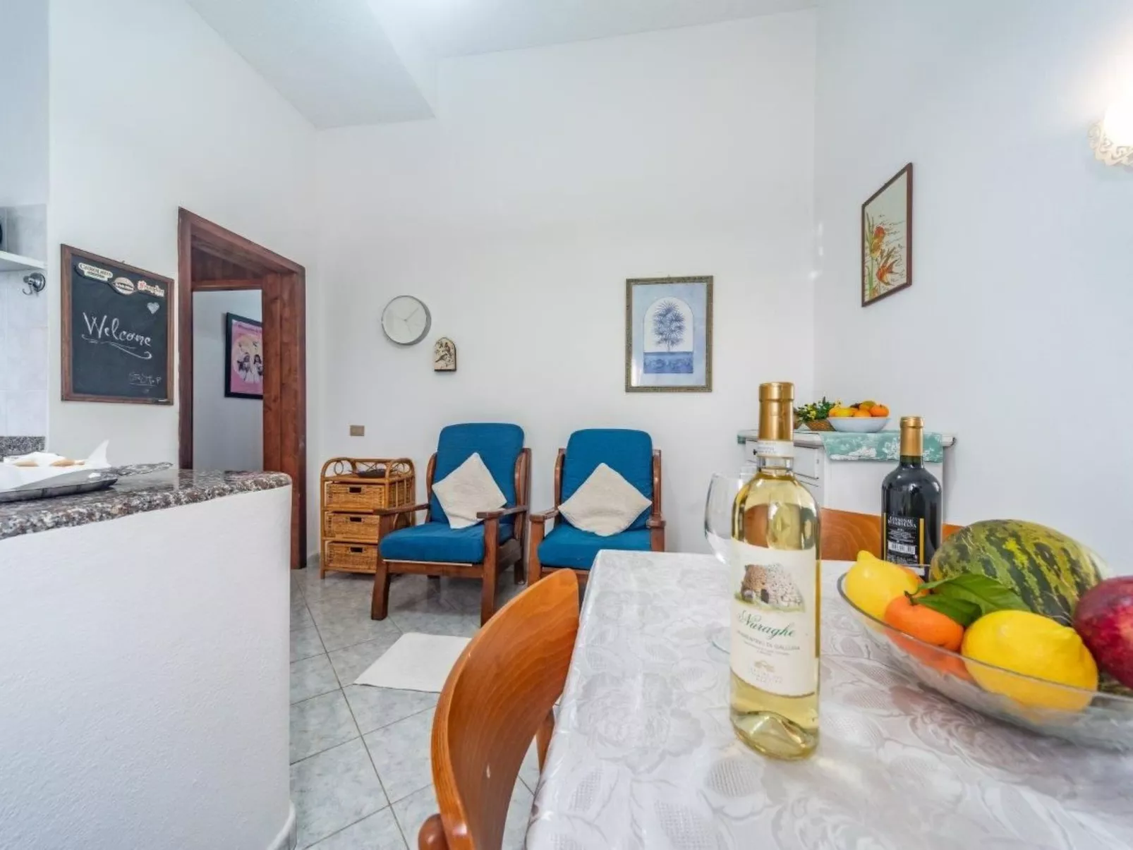 Wohnung in Villa am Meer und mit Meerblick-Dedans