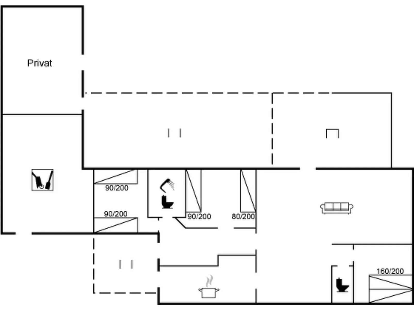 "Torbjörn" - 100m from the sea-Drinnen