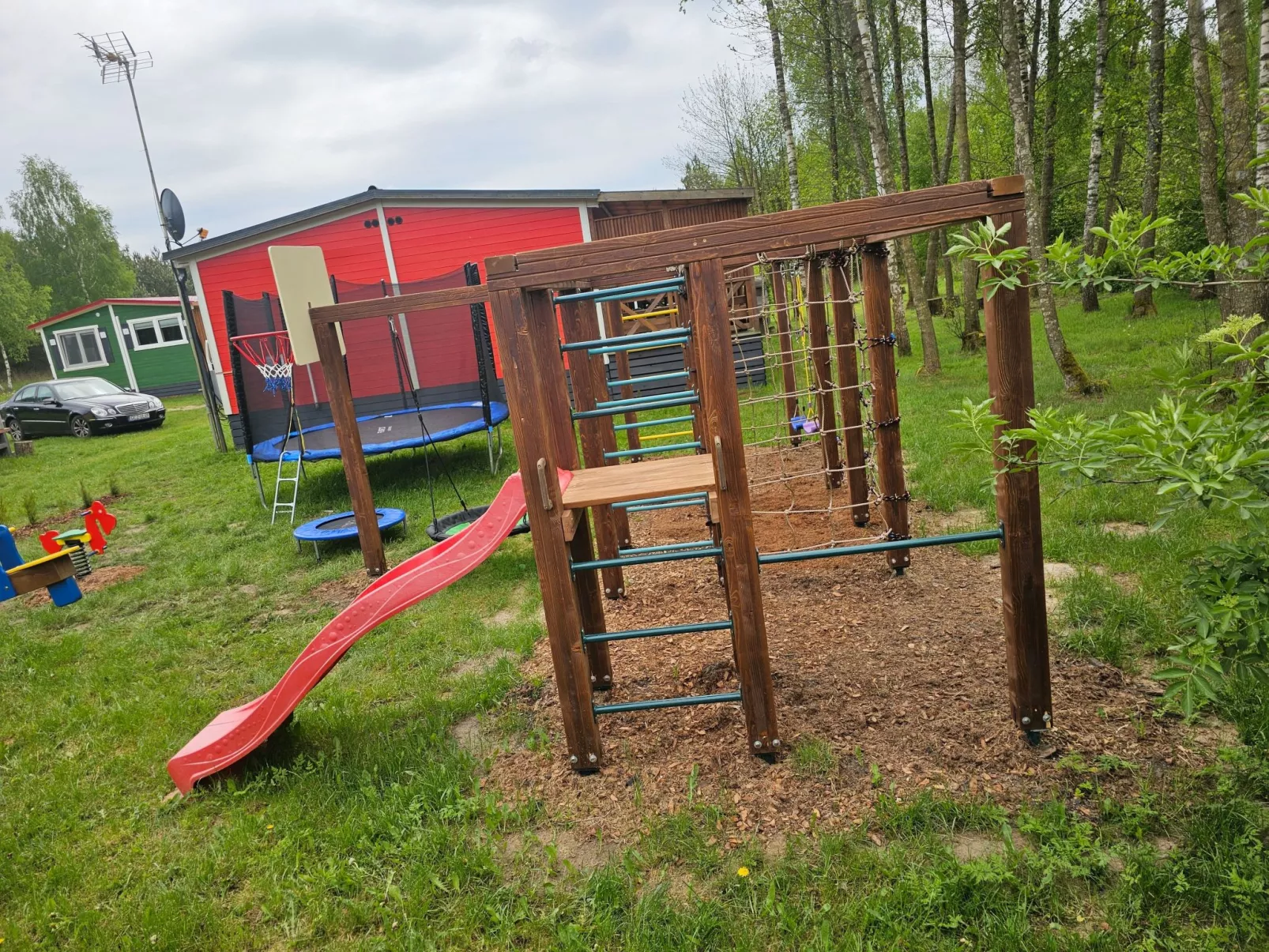 Ganzjährig bewohnbares Ferienhaus - rot-Draußen