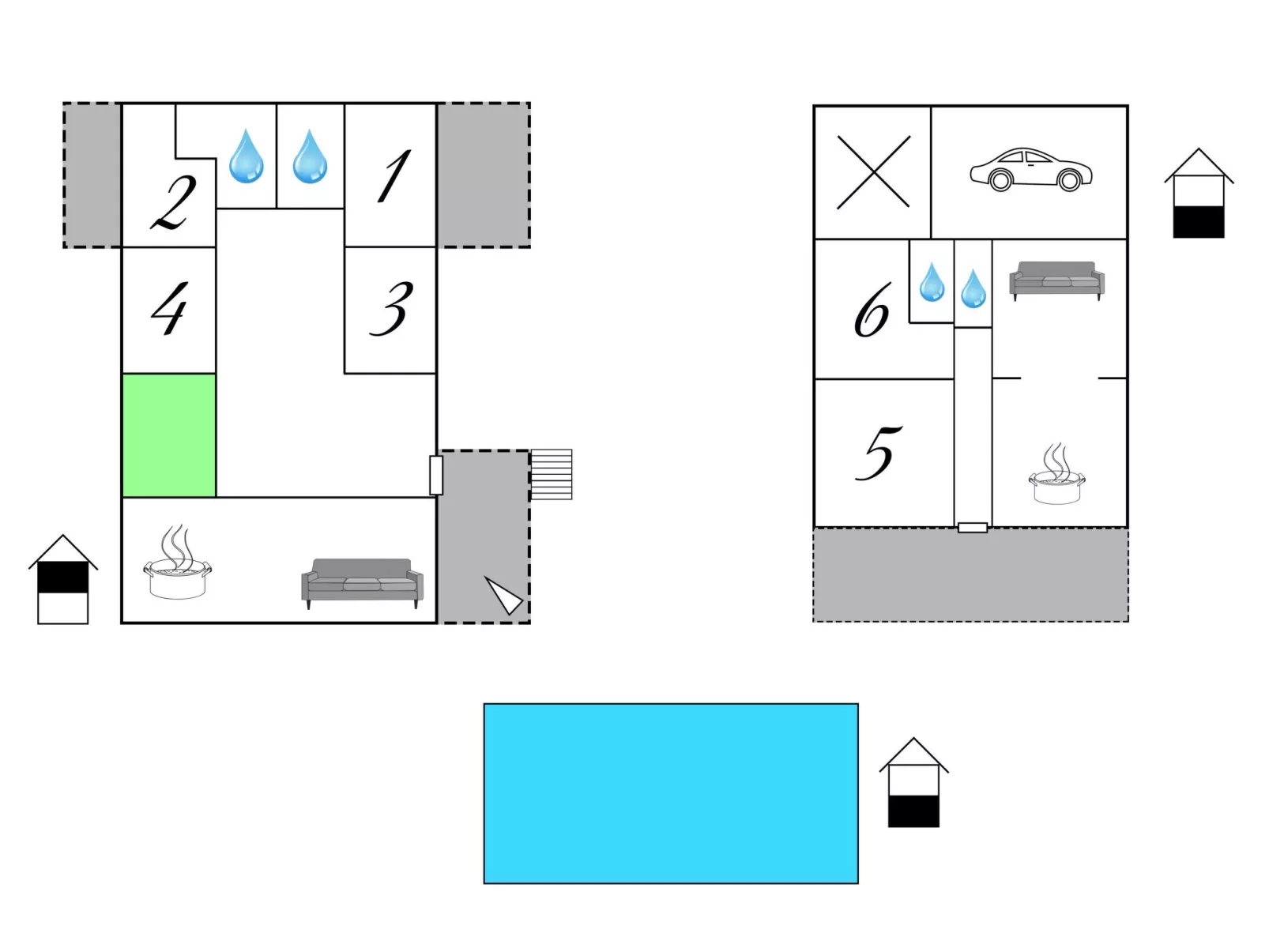 Charmantes Ferienhaus in Donje Rastane-Inside