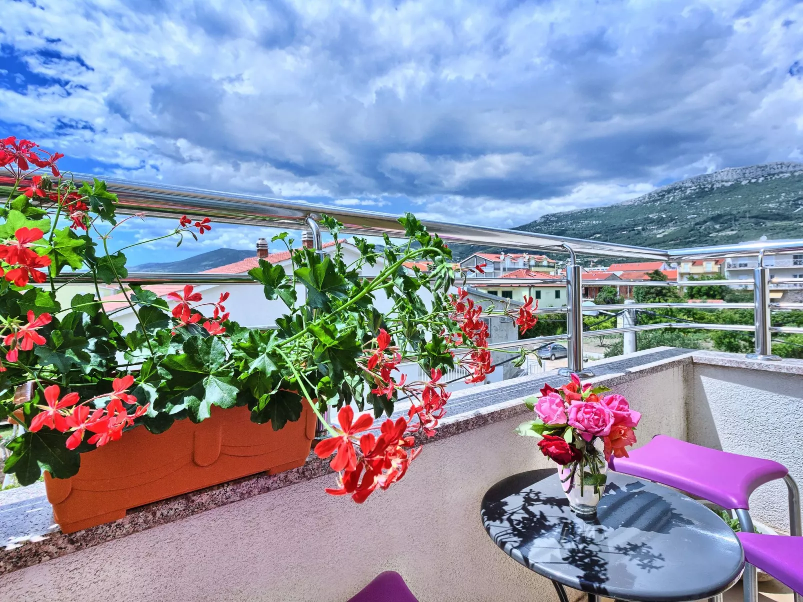 Sonnenuntergang "Wohnung K. Lukšić"-Dehors