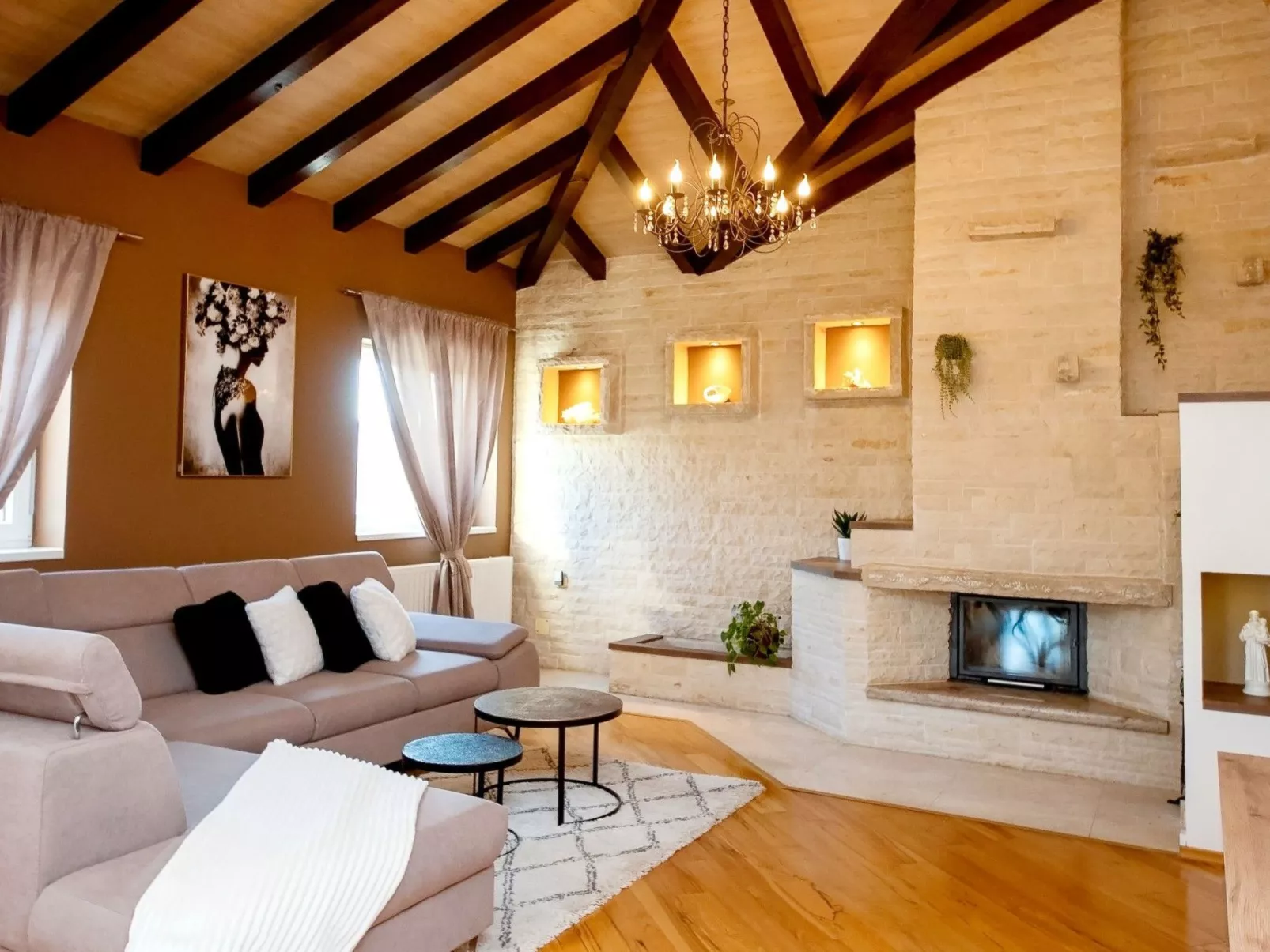 Villa Whitestone bei Šibenik-Dedans