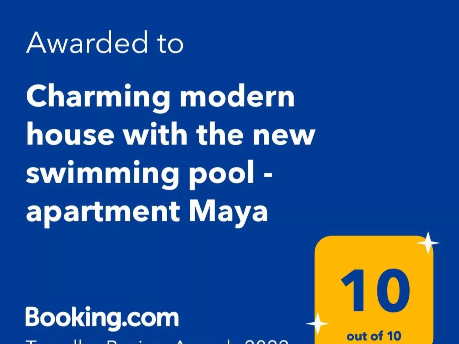 "Maya 1" mit Blick auf das Wasser-Dehors