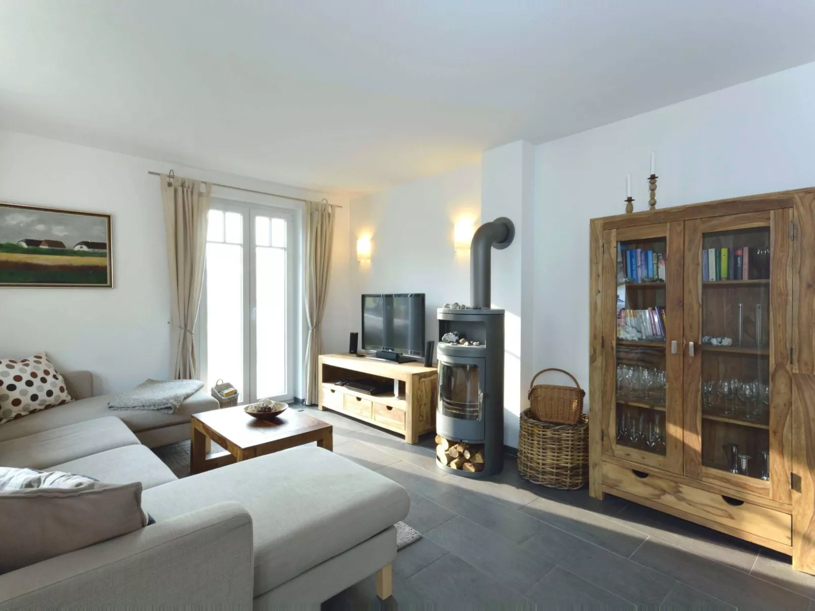 Komfort Ferienhaus mit Sauna und Kamin, auf großem Waldgrundstück, in absoluter-Inside