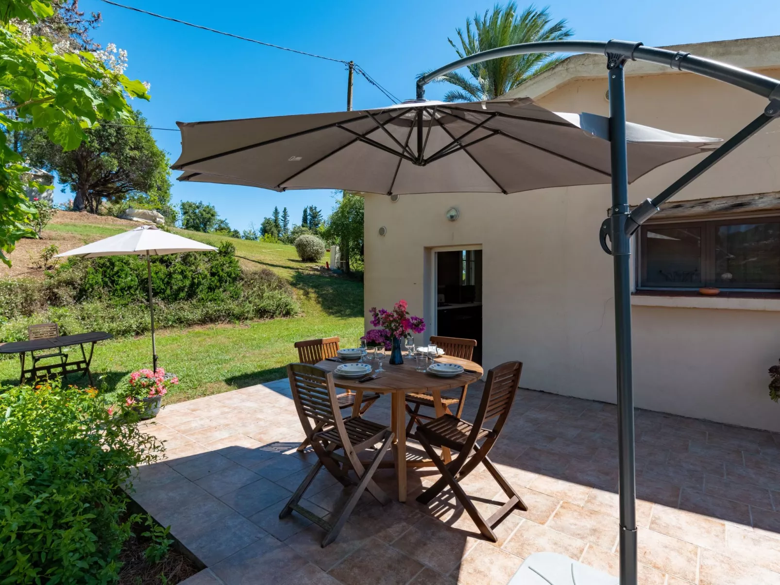 Weingut Punta della guardia zwischen Meer und Gebirge