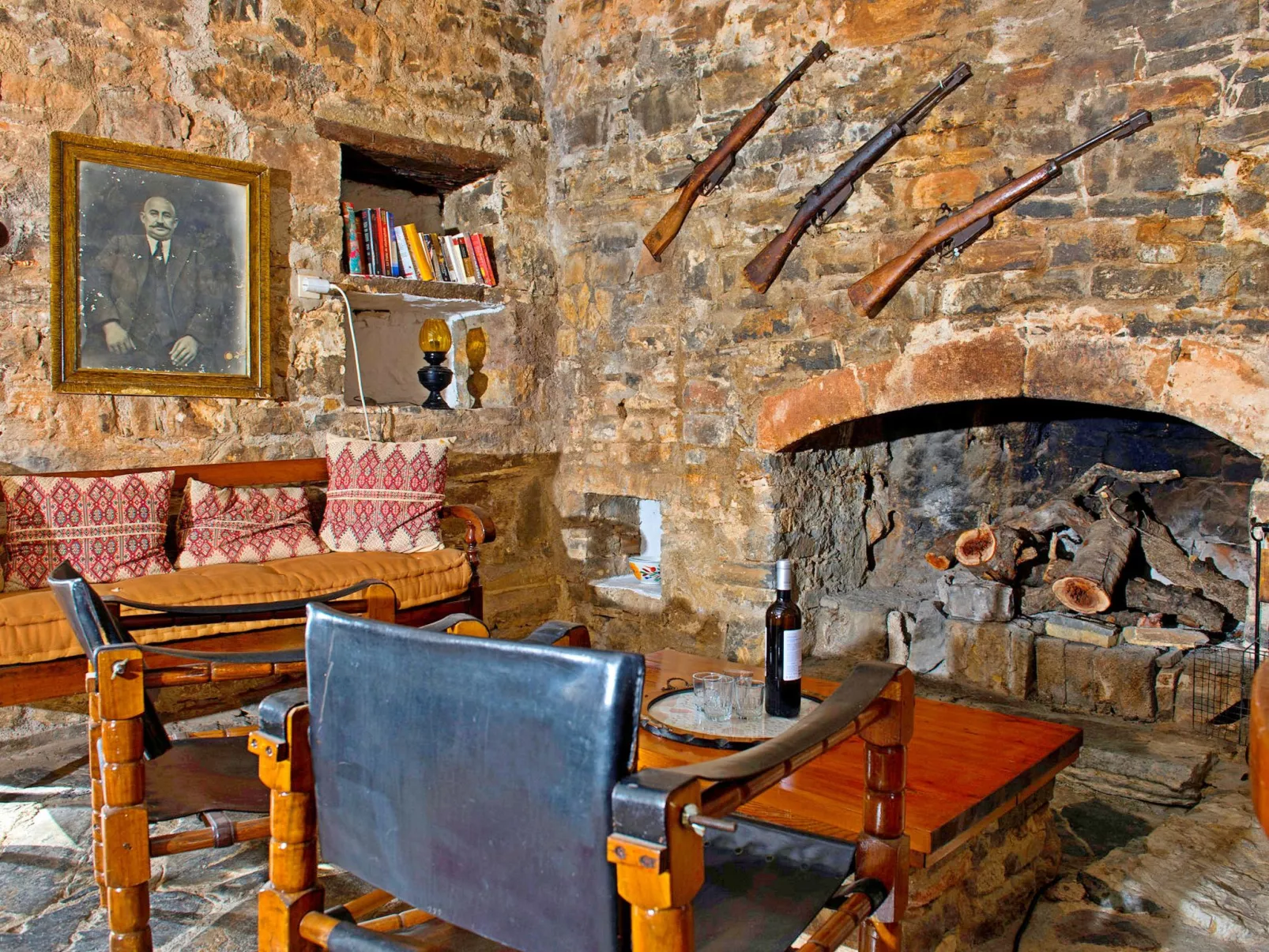 Authentisches Kreta Elounda Haus mit Meerblick Margarita-Drinnen