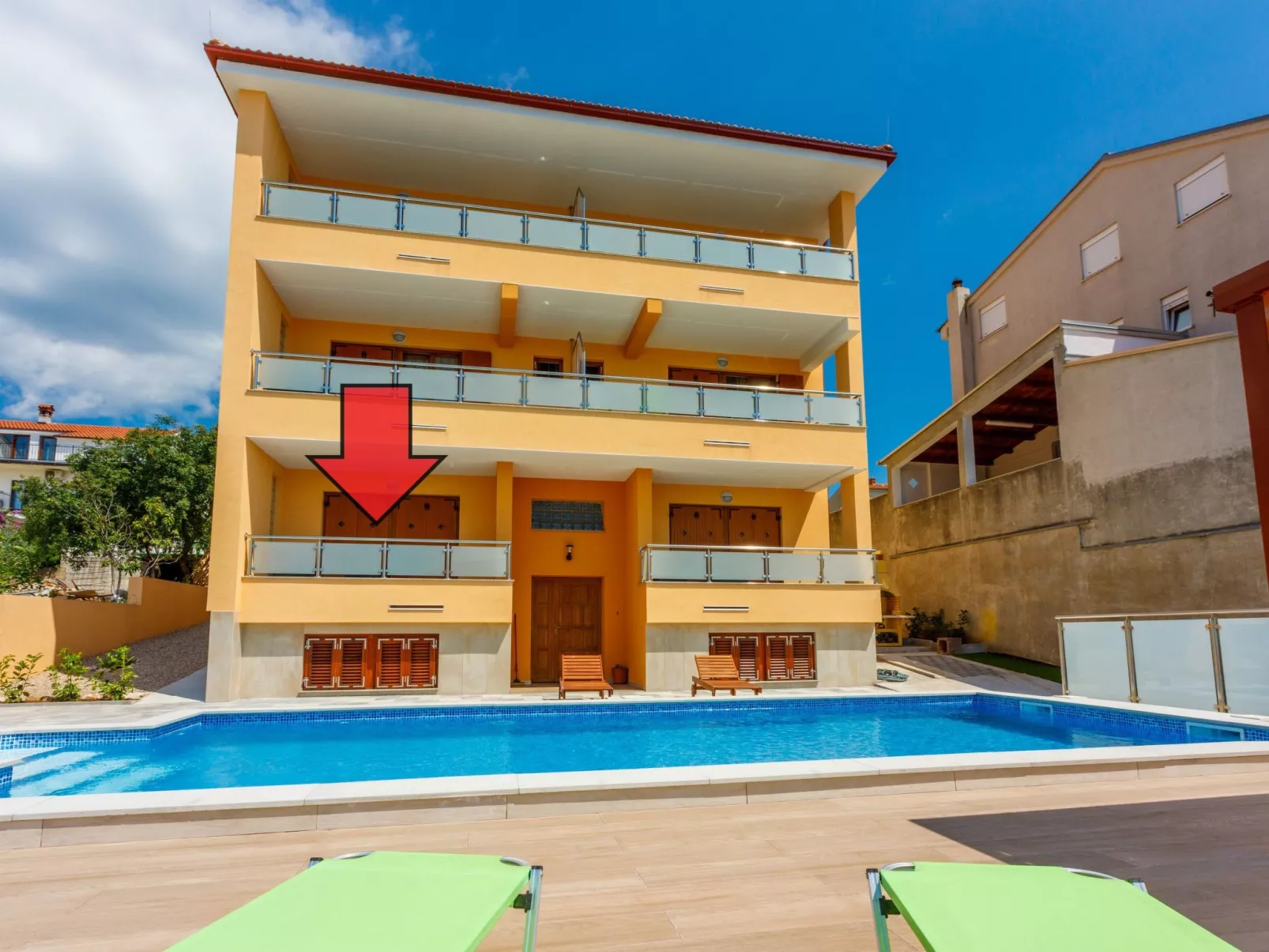 Wohnung in Novi Vinodolski mit Eigenem Balkon