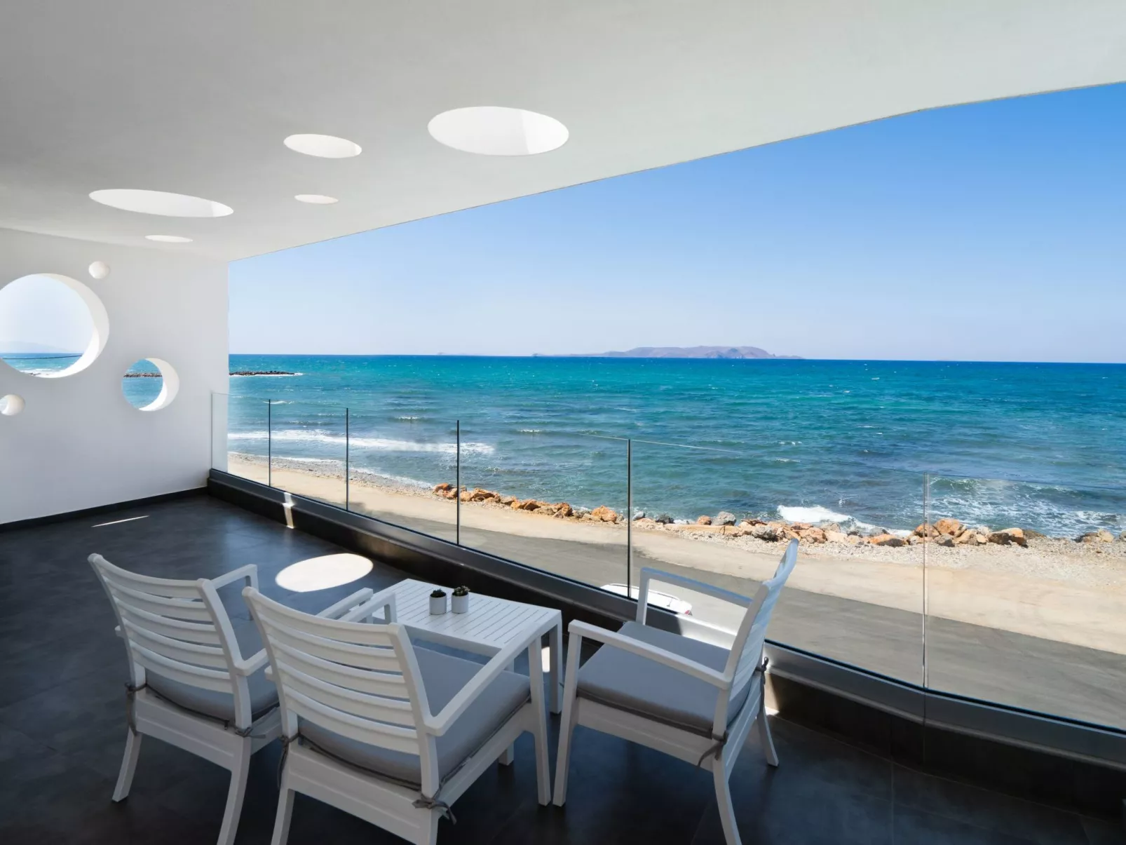 Dias Blaue Villa-Draußen