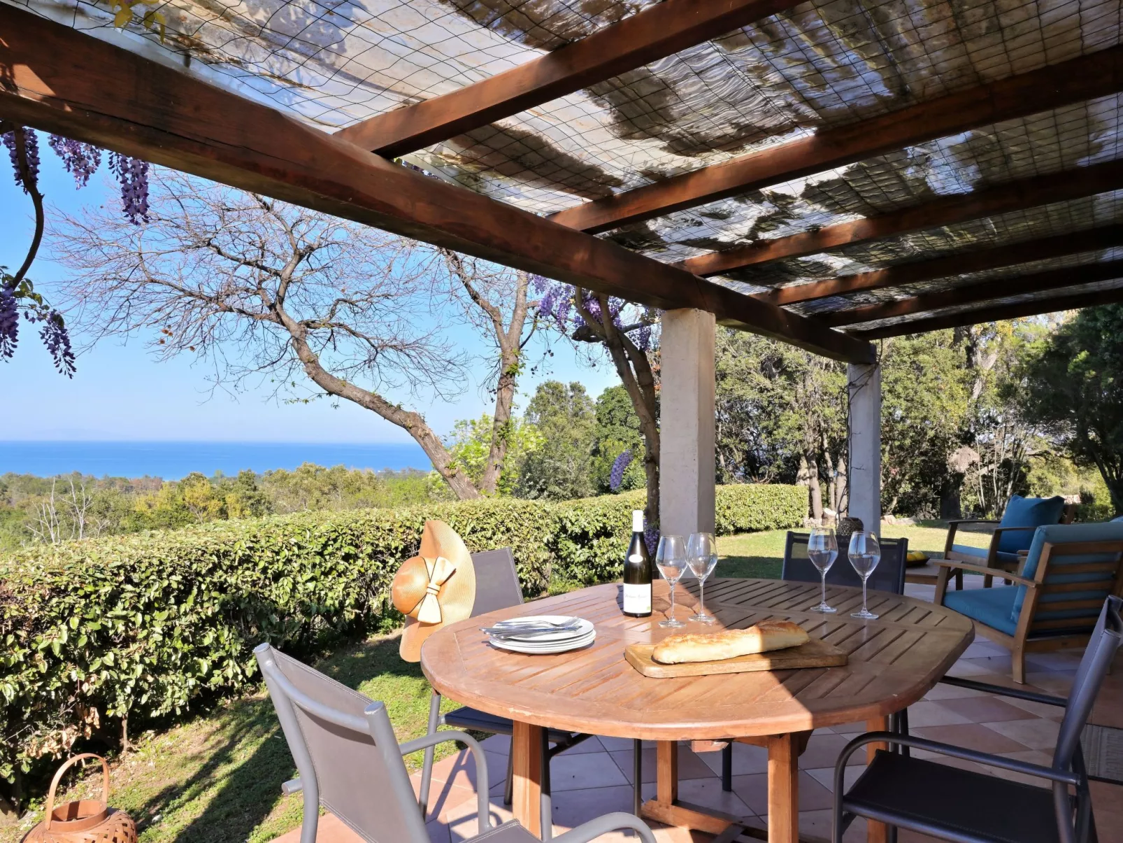 Villa mit Meerblick U Castagnu in geschützter Natur