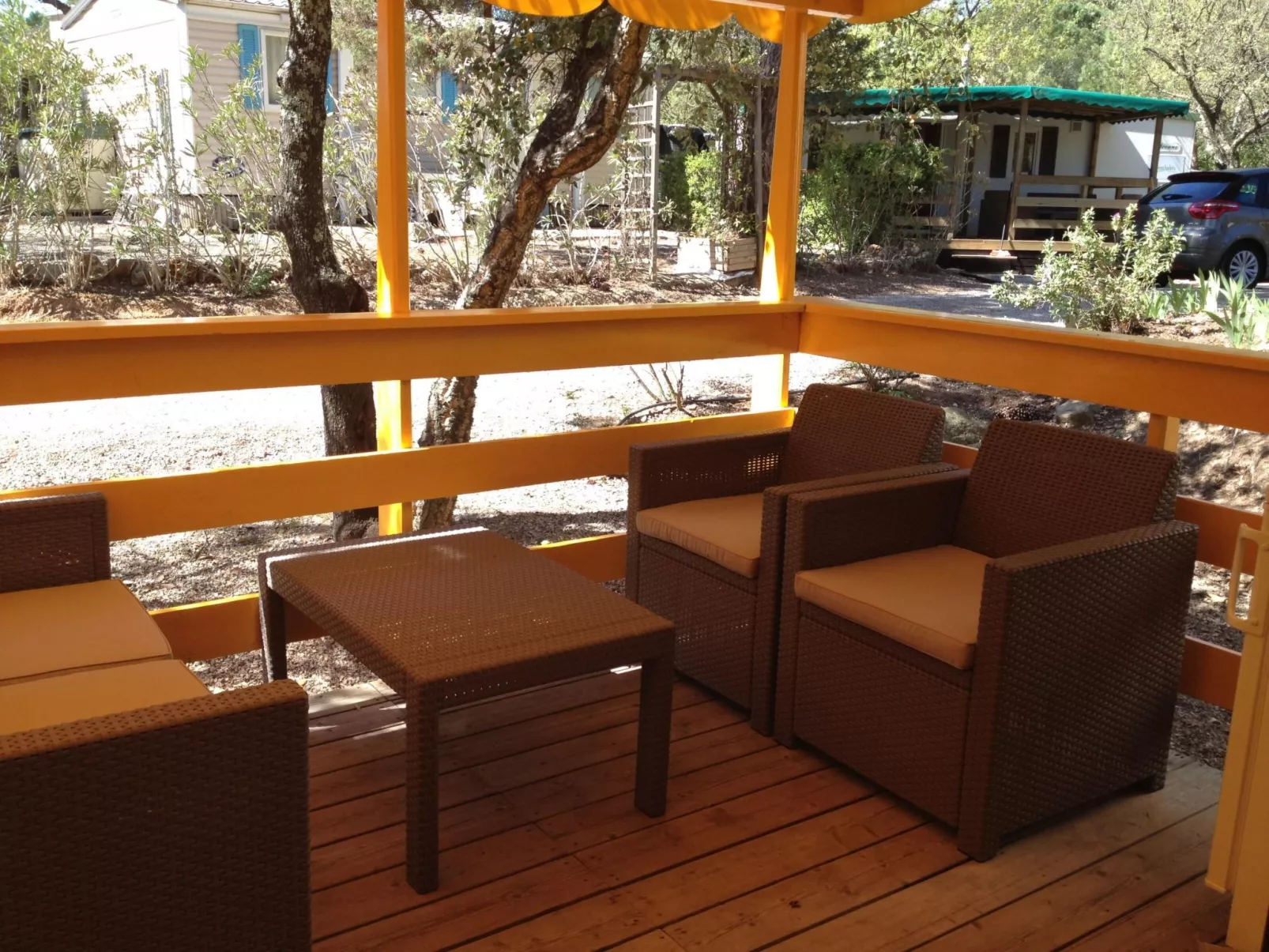 Stacaravan camping Lei Suves cote d'azur Var-Dehors