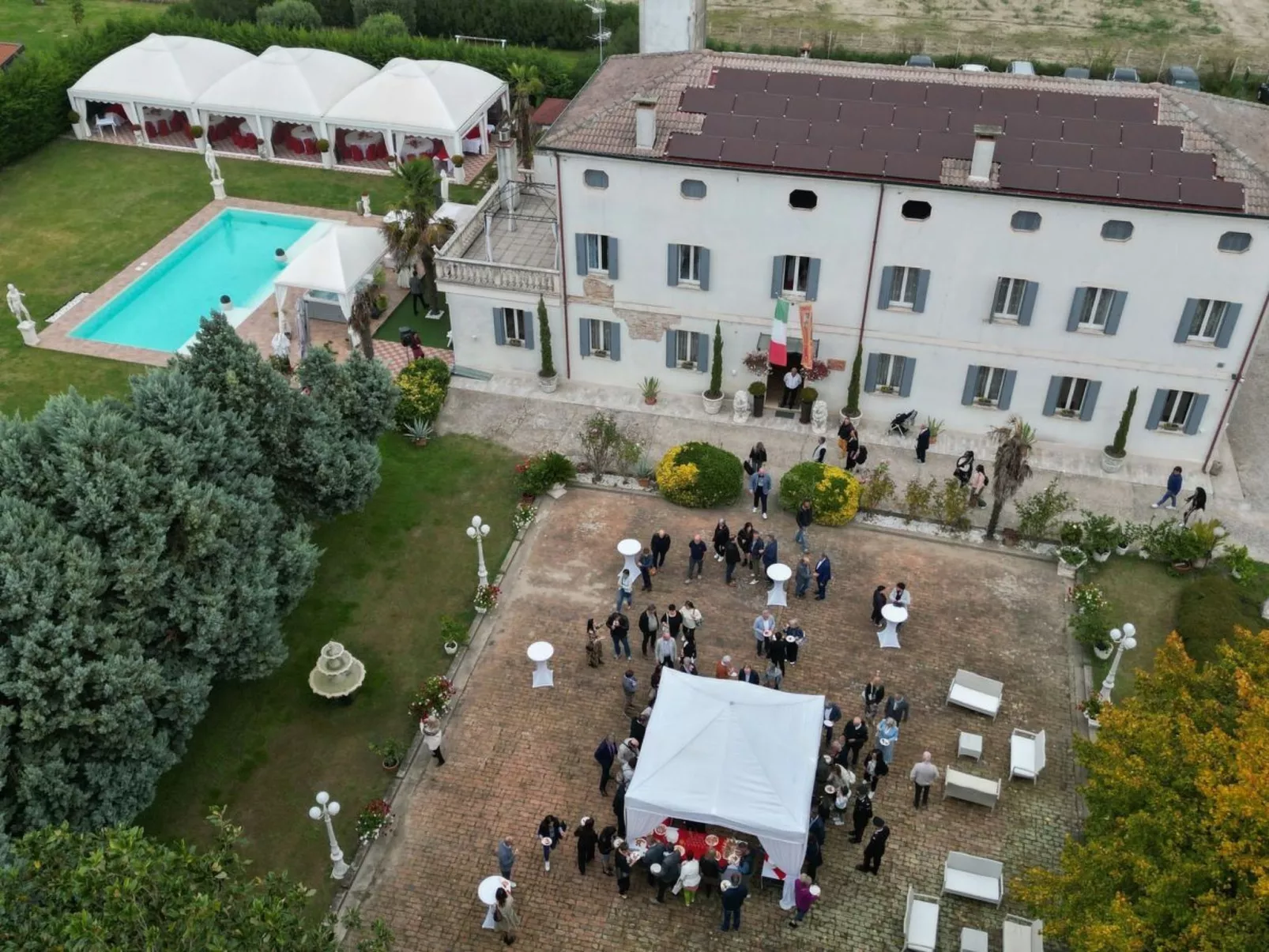 Tenuta "Villa Dalla Benetta" Pool - Wassermassage-Dedans