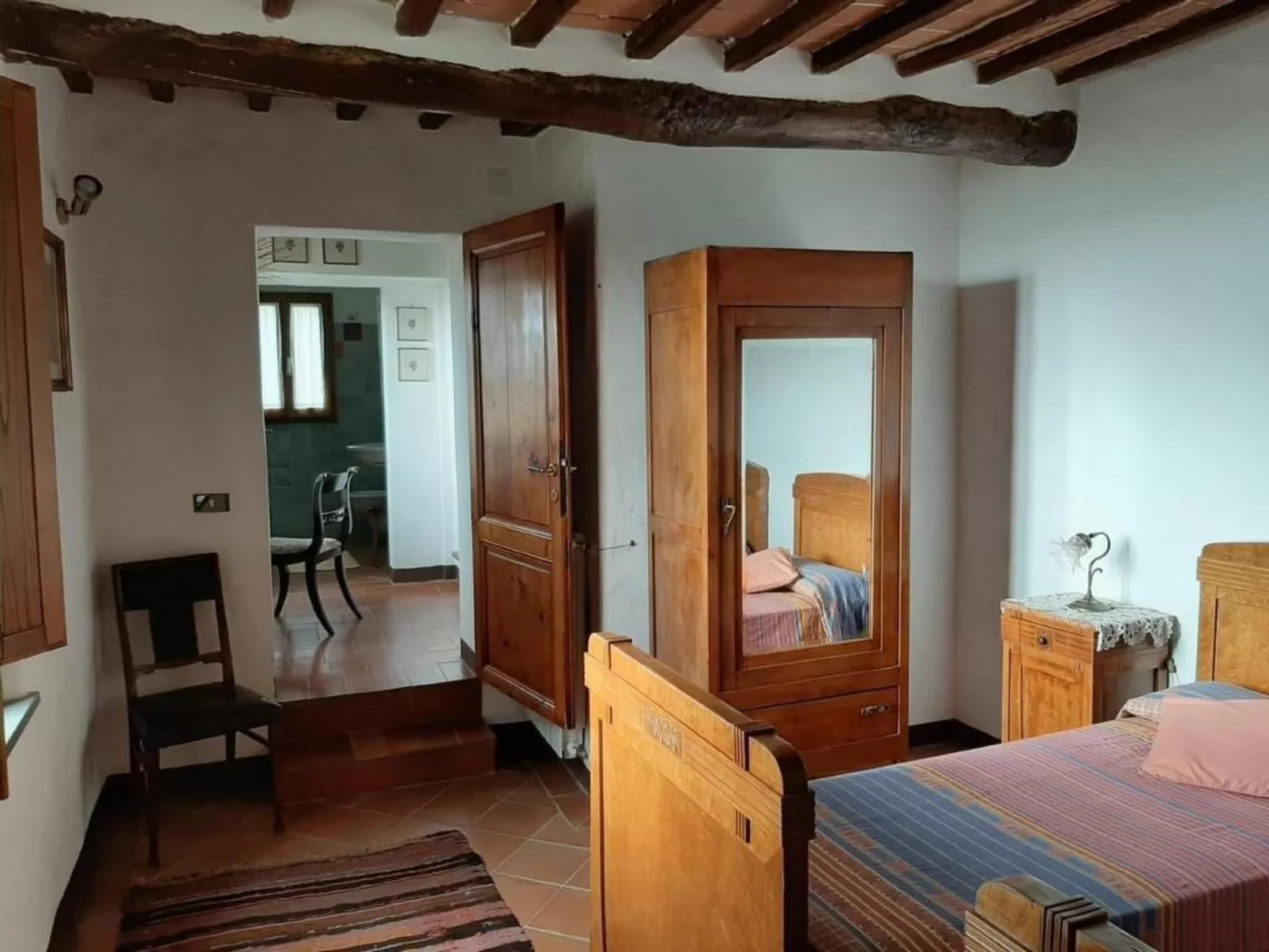 Casa Mulinello, Blick auf das Tal von Montepulciano-Drinnen