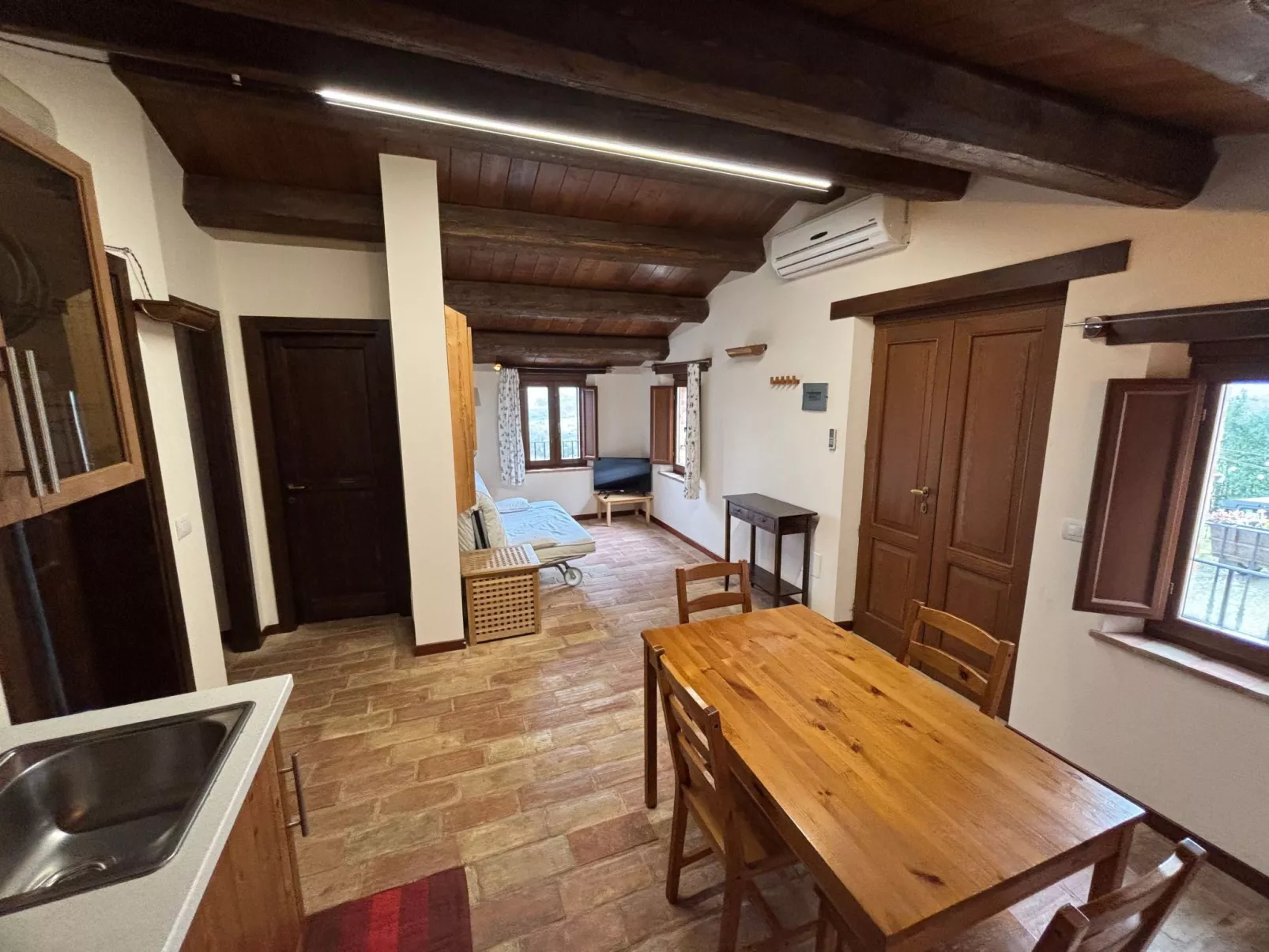 Rote Wohnung Bauernhaus