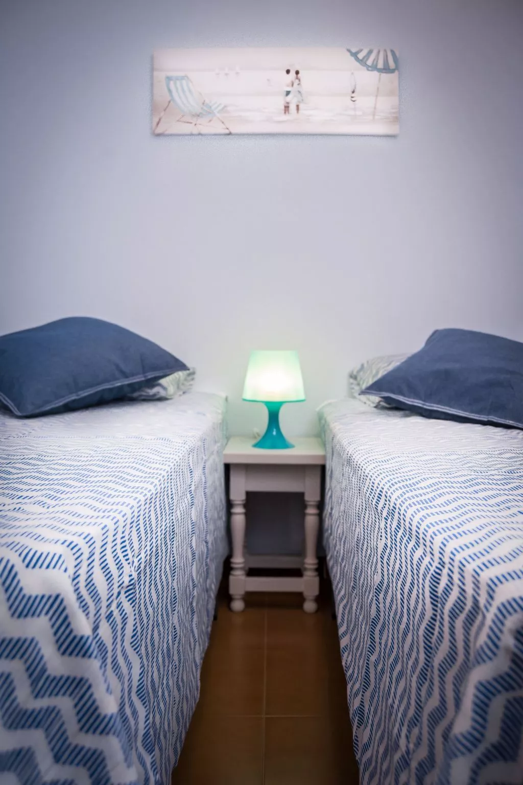 Appartement mit überdachtem Balkon und Meerblick in Strandlage