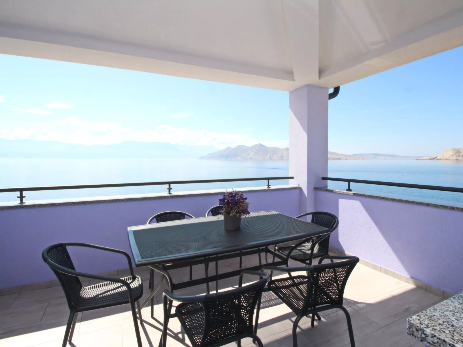 In Baška mit Eigenem Balkon-Dehors