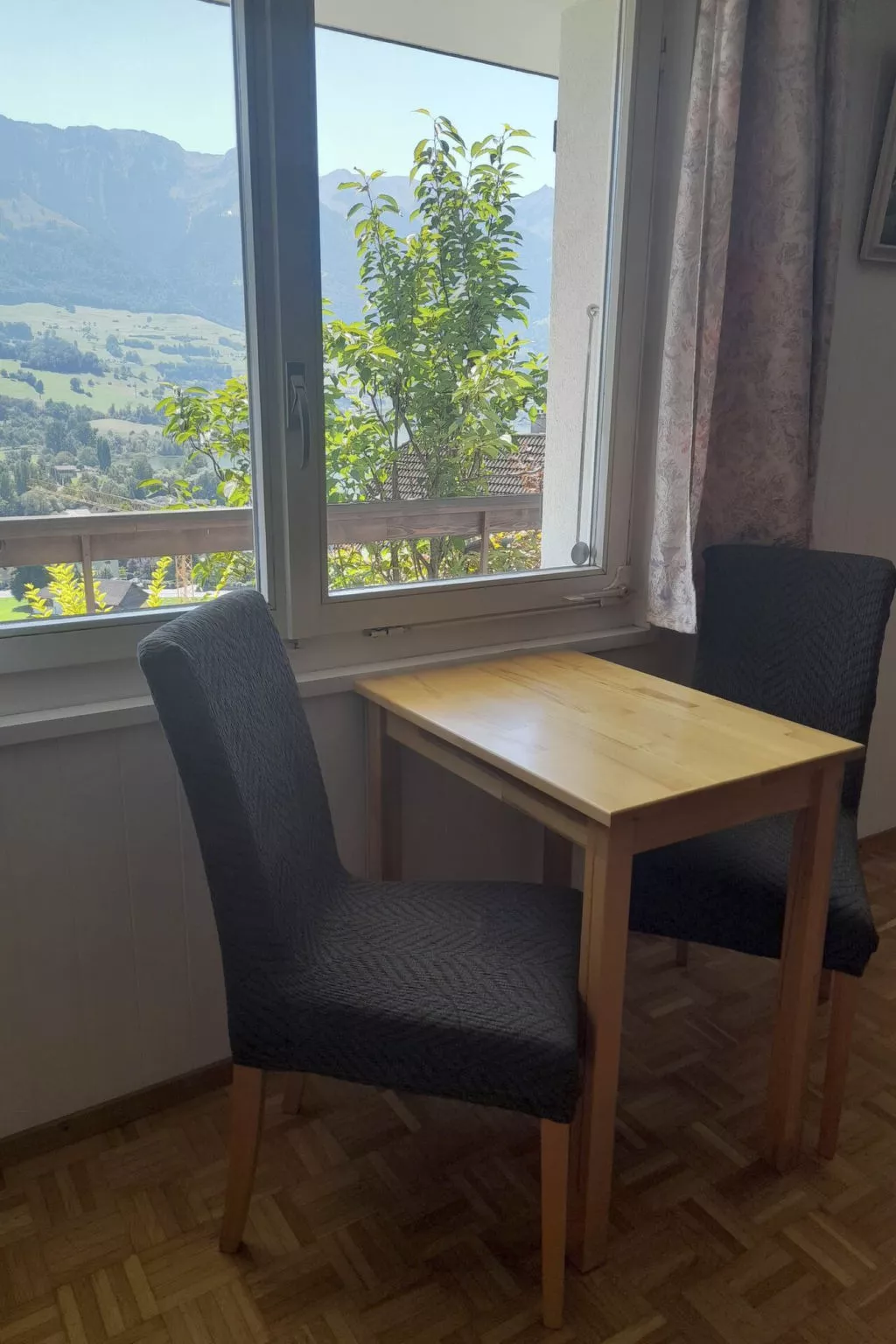 Charmantes Chalet Apartment mit Aussicht-Dedans