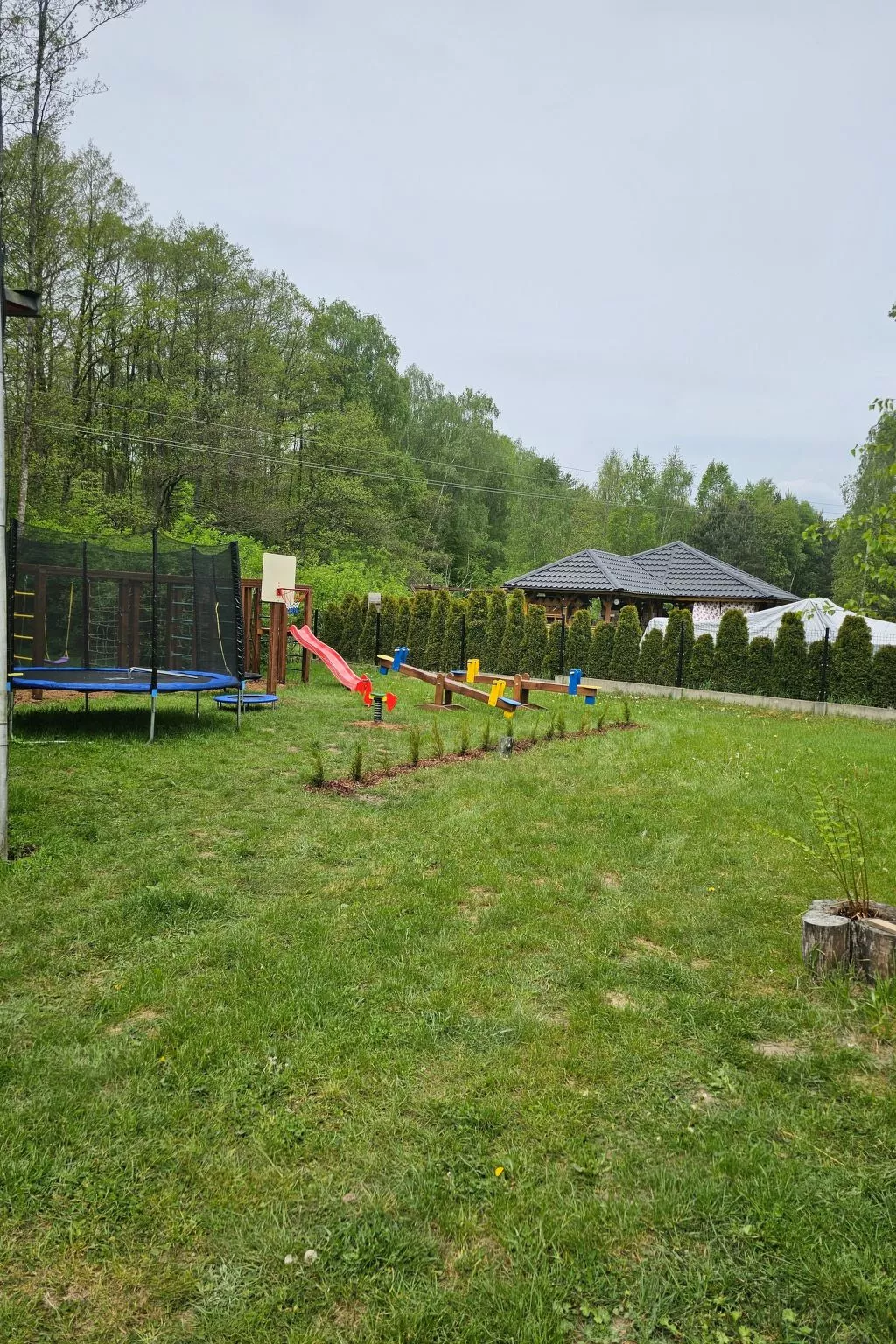 Ganzjährig bewohnbares Ferienhaus - rot-Draußen