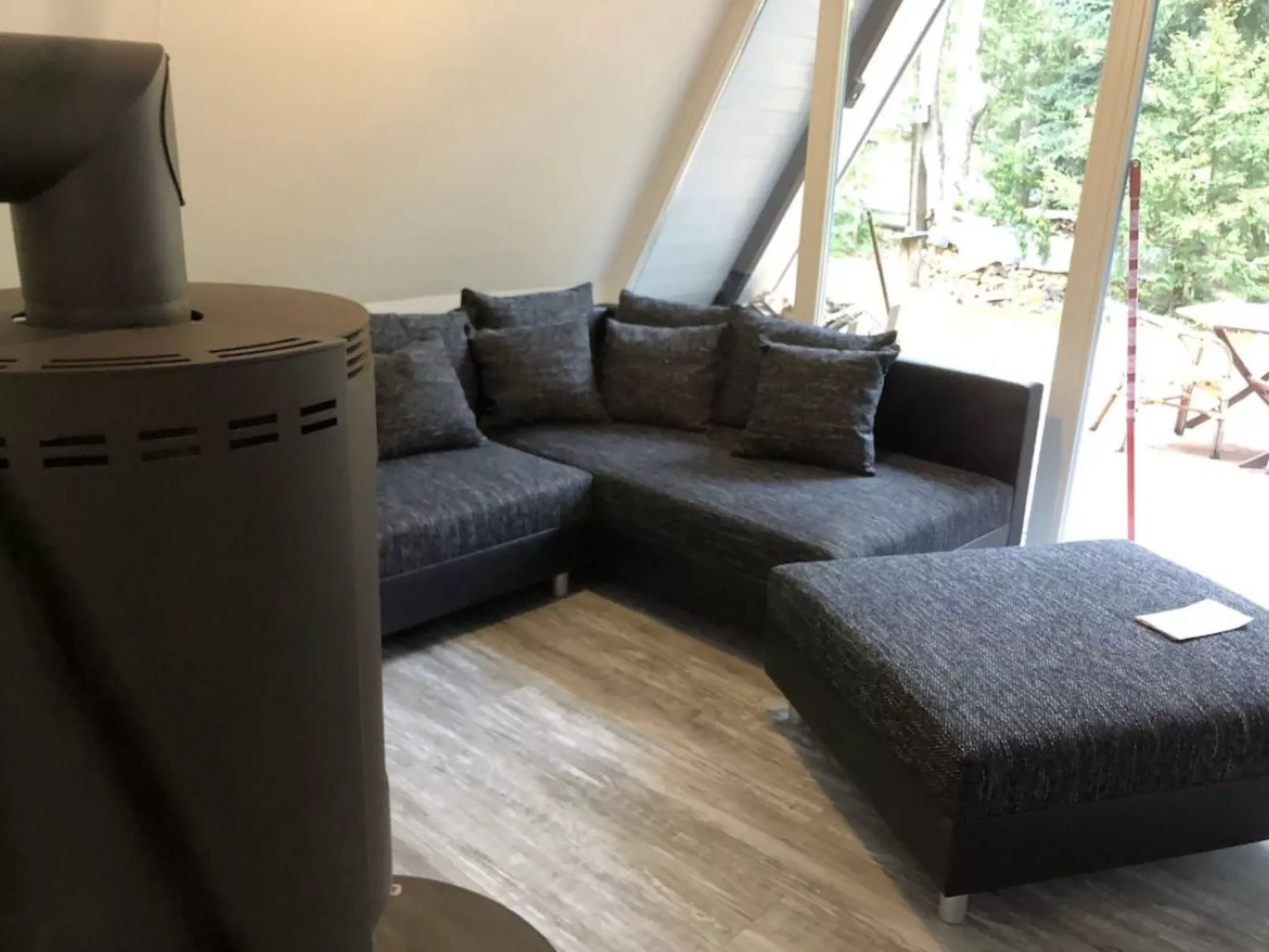 Reetdach Ferienhaus am Lübbesee Sauna Bootsteg neu-Inside