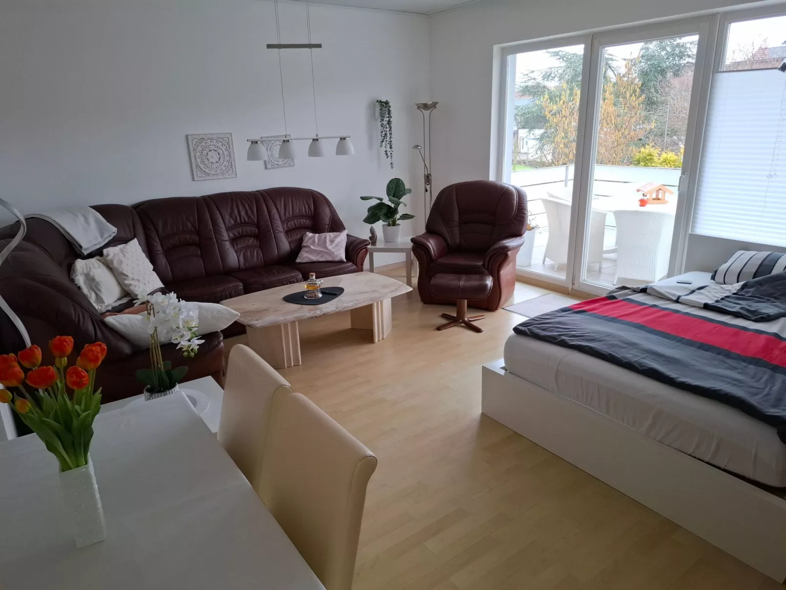 Private Ferienwohnung in Nordenham, großer Balkon
