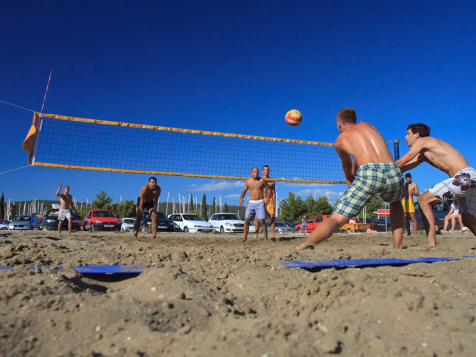 Apartment Cinthija mit Balkon direkt am Strand-Area