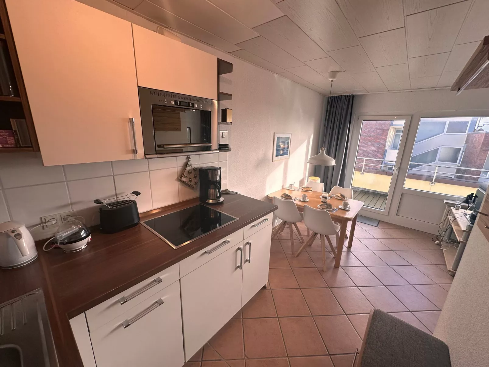 Penthouse mit Meerblick direkt am Strand-Dedans