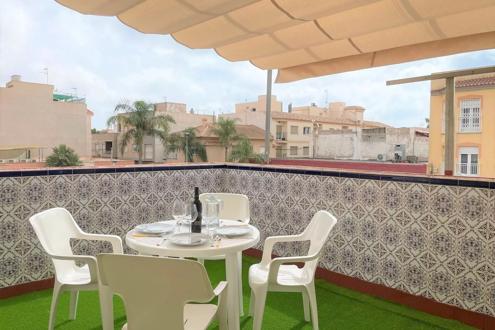 Apartamento amplio y cómodo en Los Alcazares-Terrace balcony