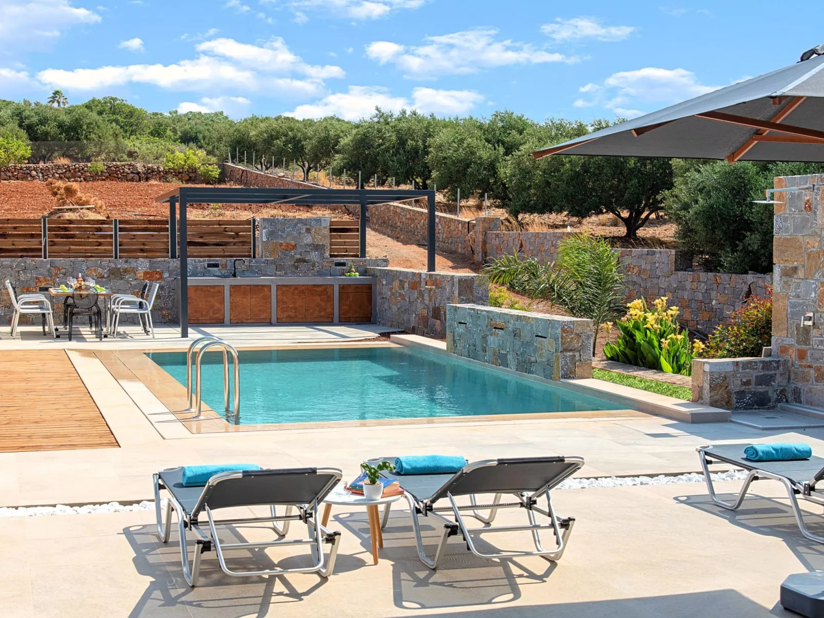 Für 10 Personen in Kalo Chorio, Kreta (Ost-Kreta)-Dehors