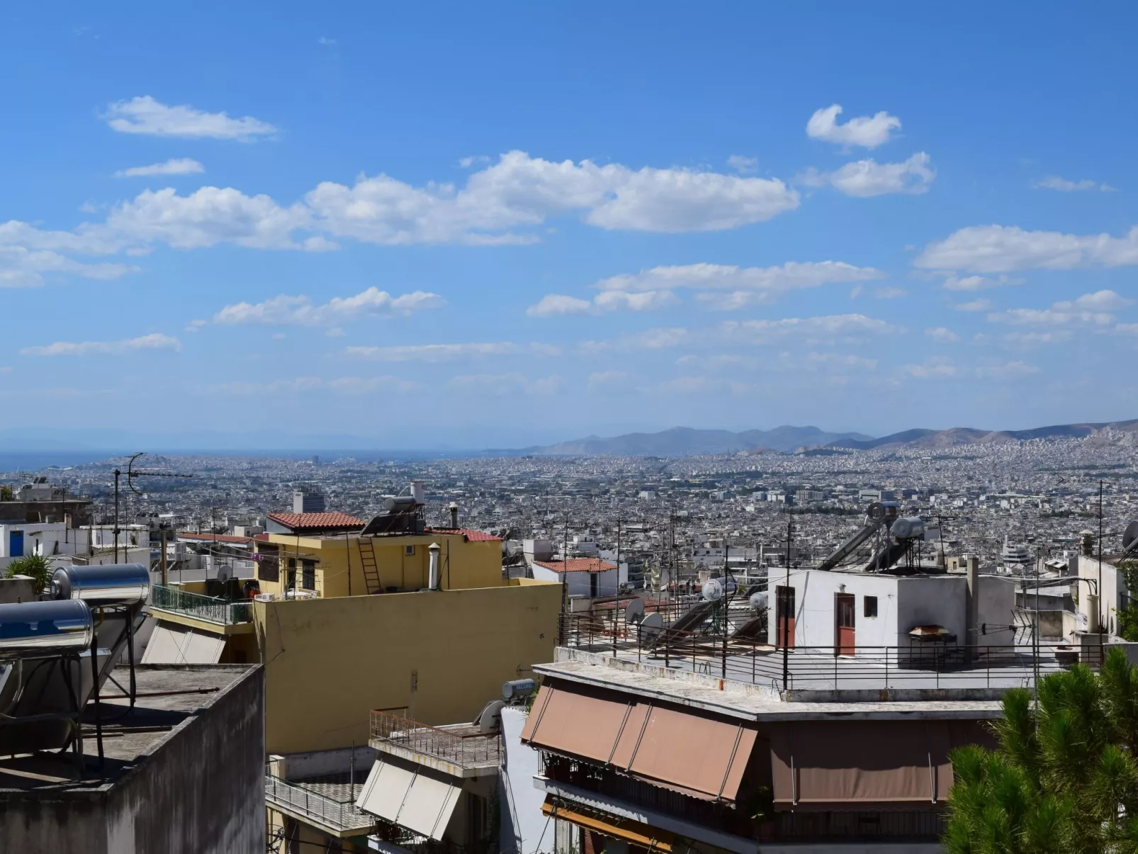 Privater Pool Panorama Athen 2 Stockwerk Villa-Dehors
