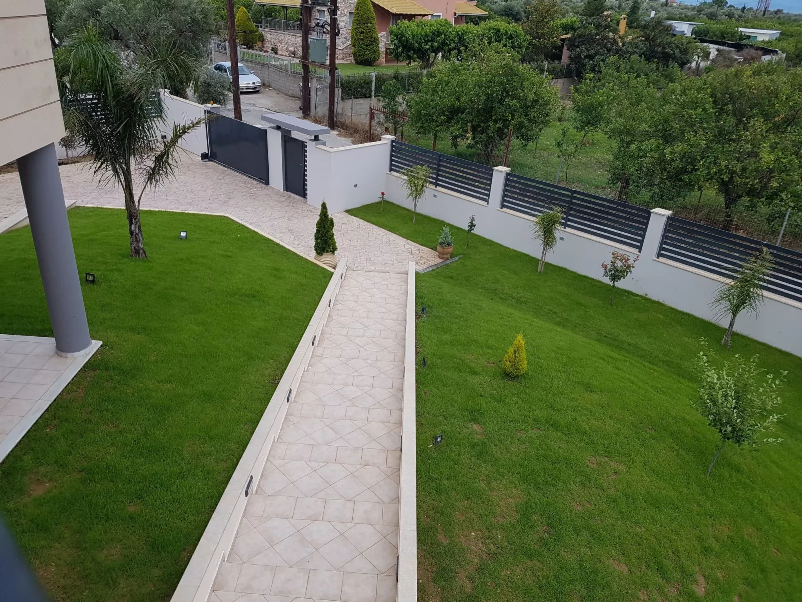 Villa "Dimitris" mit Blick auf das Wasser-Draußen