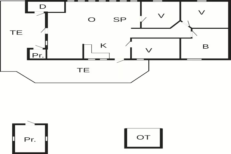 Holiday Home with Terrace & Fire Pit-Floor plan