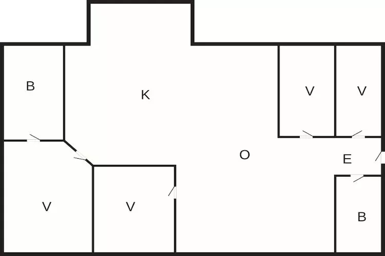 6 person holiday home in Strandby-Floor plan
