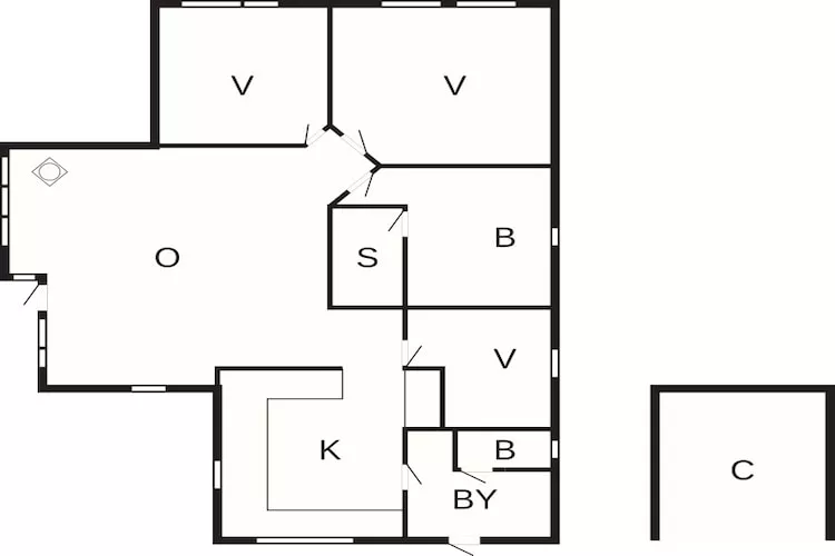 6 person holiday home in Asaa-By Traum-Floor plan