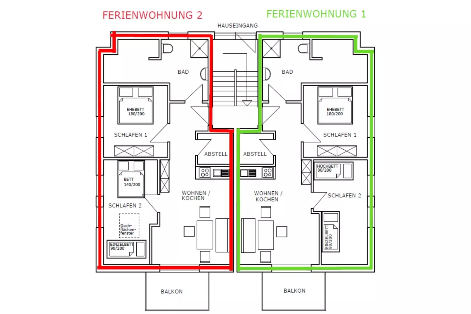 Appartement Willingen-Plan