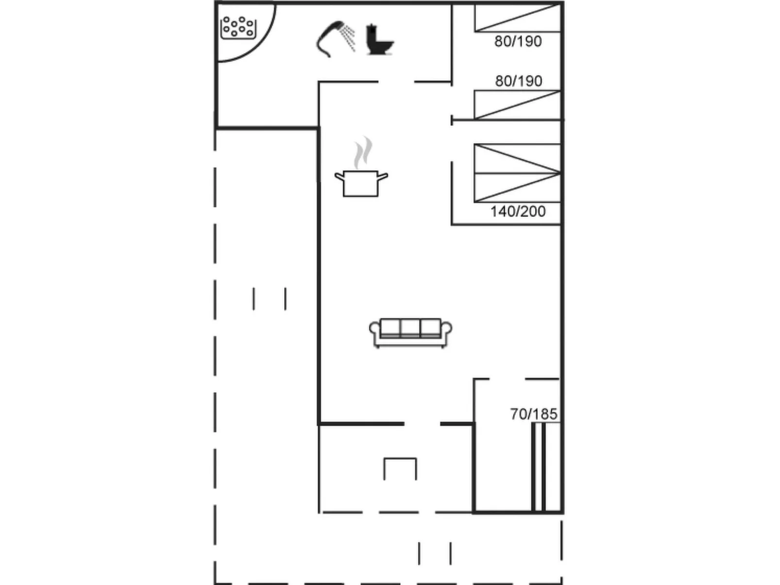 "Adelbert" - 400m from the sea