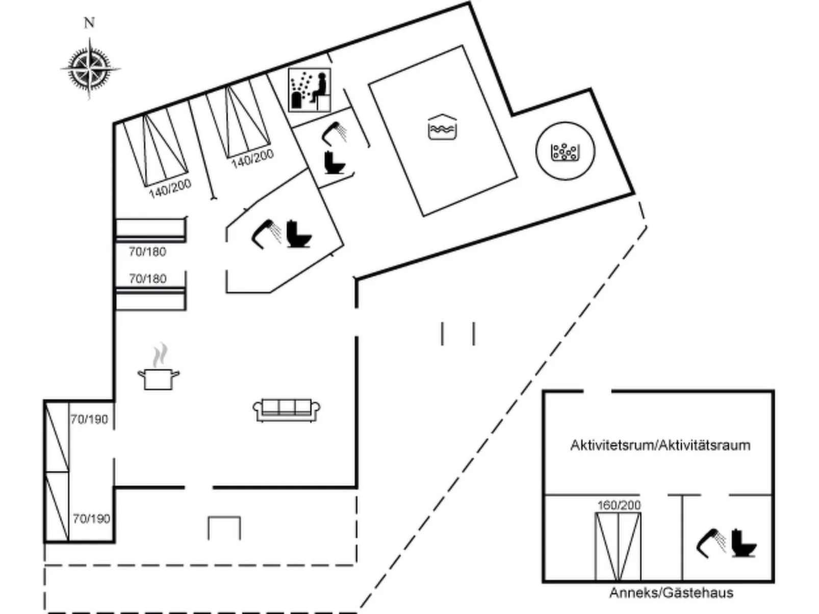 "Kristián" - 400m from the sea-Drinnen