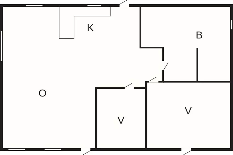 Maison de vacances pour 6 a Rødvig Stevns-By Traum-Plan