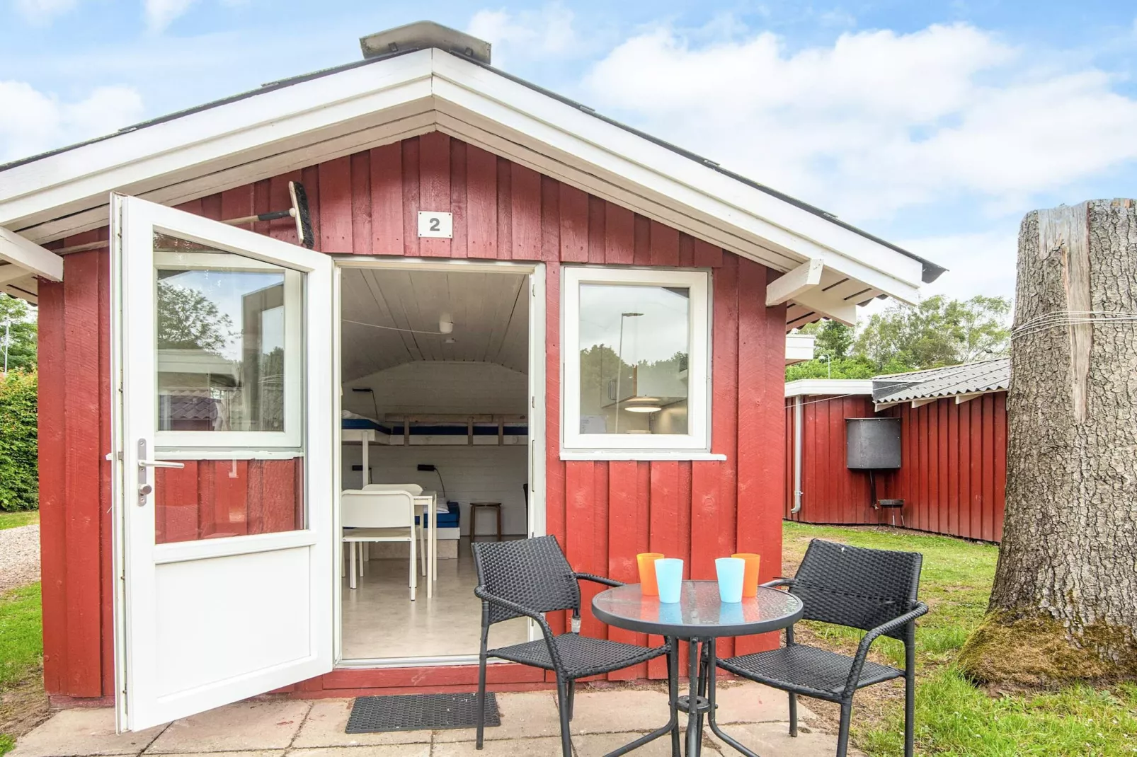 Hytte til 4 pers., med WC