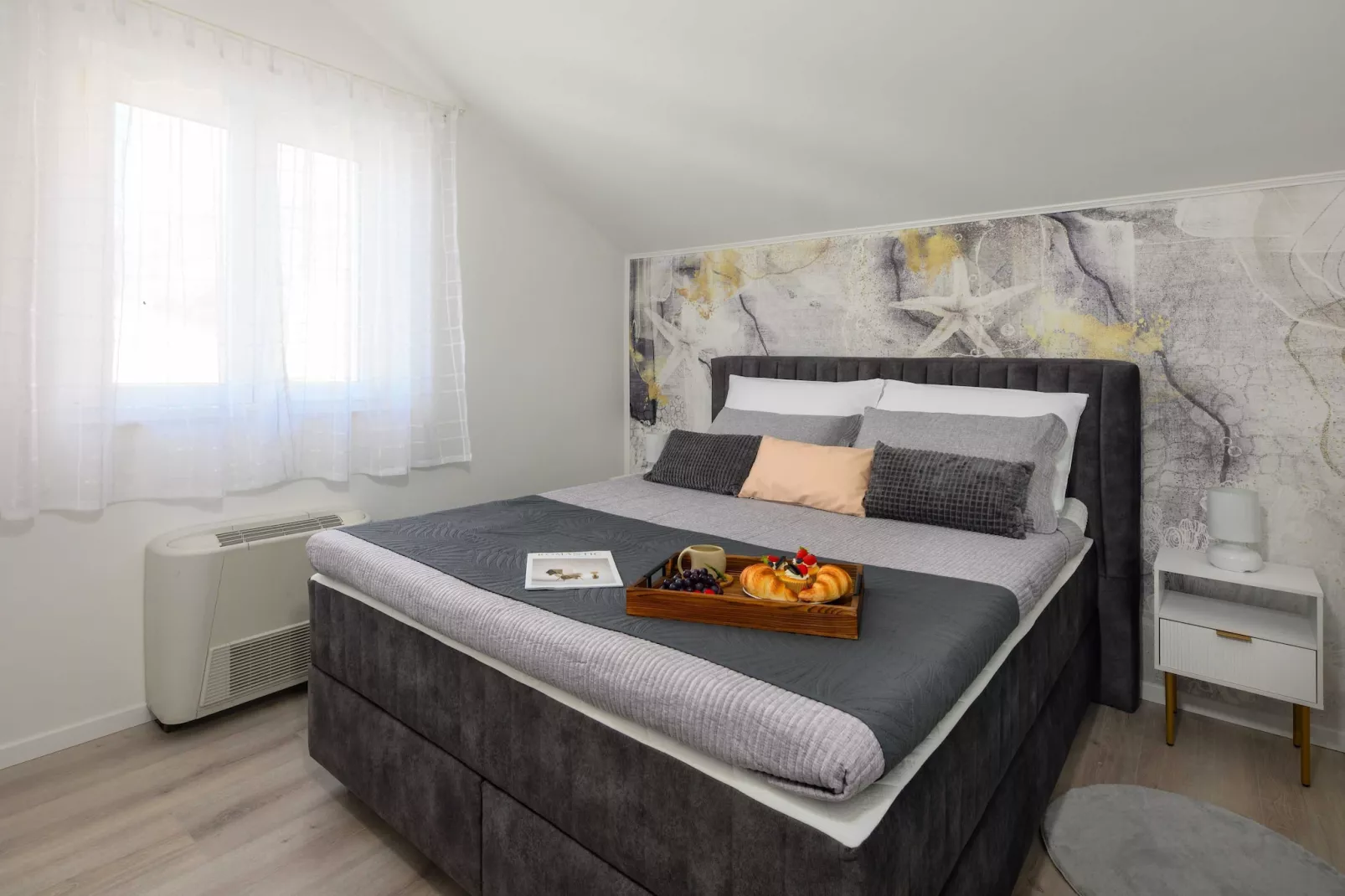 Villa Panorama Dubrovnik (A3) - Comfort One Bedroom Apartment with Balcony and sea View-Bedroom