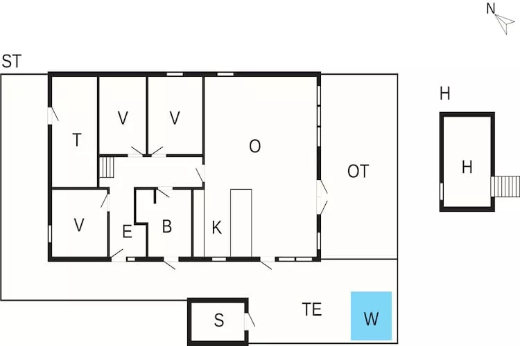 5 star holiday home in Skals-Floor plan