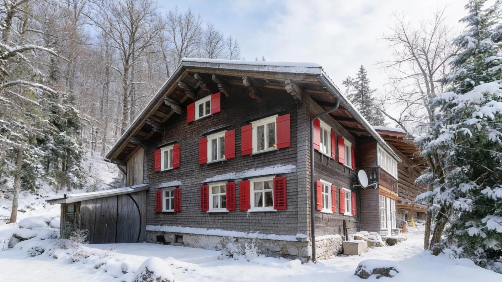 Waldhüsle-Außenbereich Winter