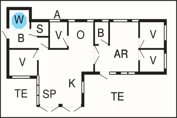 5 Sterne Ferienhaus in Idestrup-Grundriss