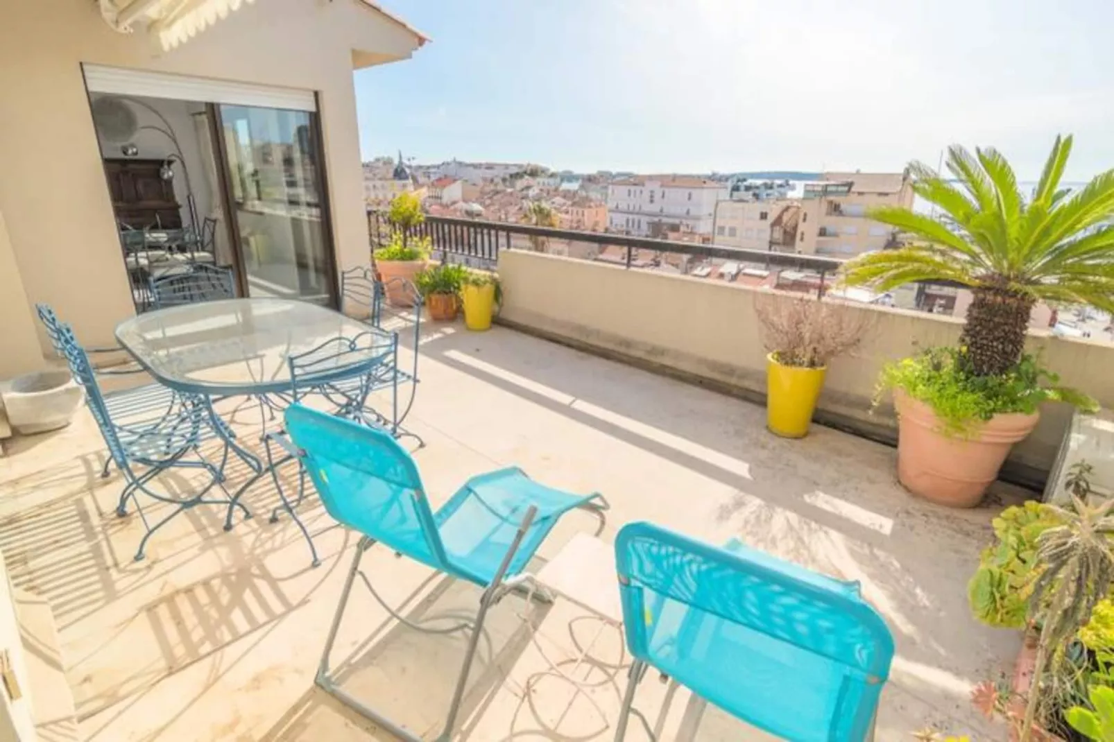 4 Pcs Terrasse Vue Mer Panoramique Baie Cannes &agrave; Vos Pieds Olam Properties