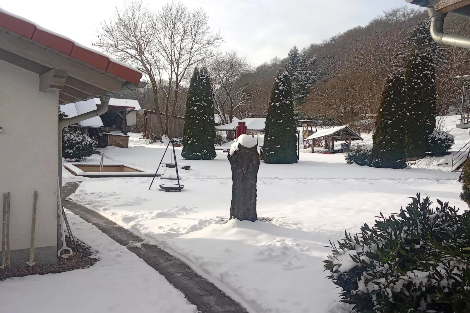 Am Ferienbauernhof - FW 1 und 5-Gebiet Winter 1 km