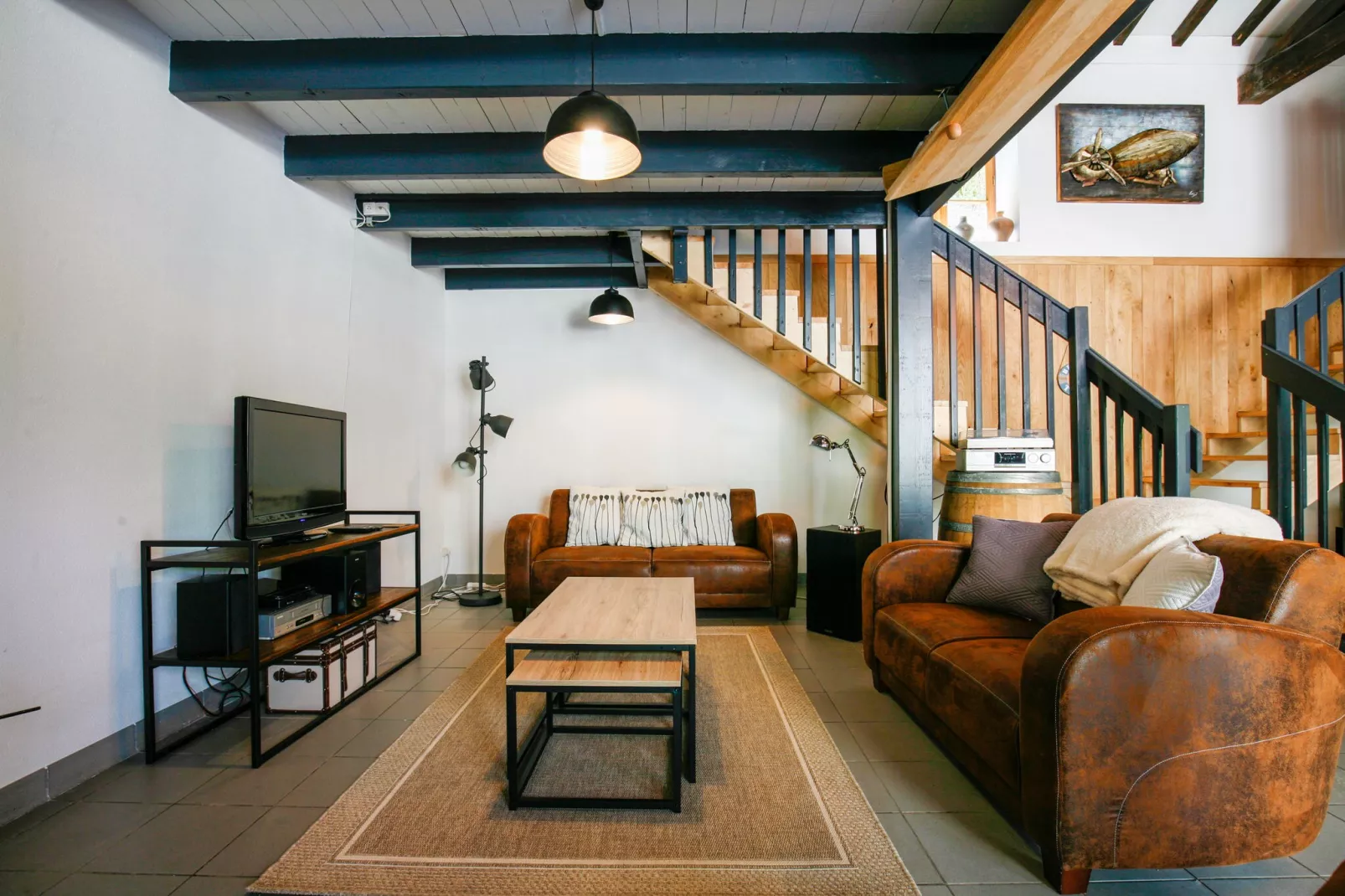 Domaine du pont vieux  Bâtiment principal/Annexe/chalet bois-Living room