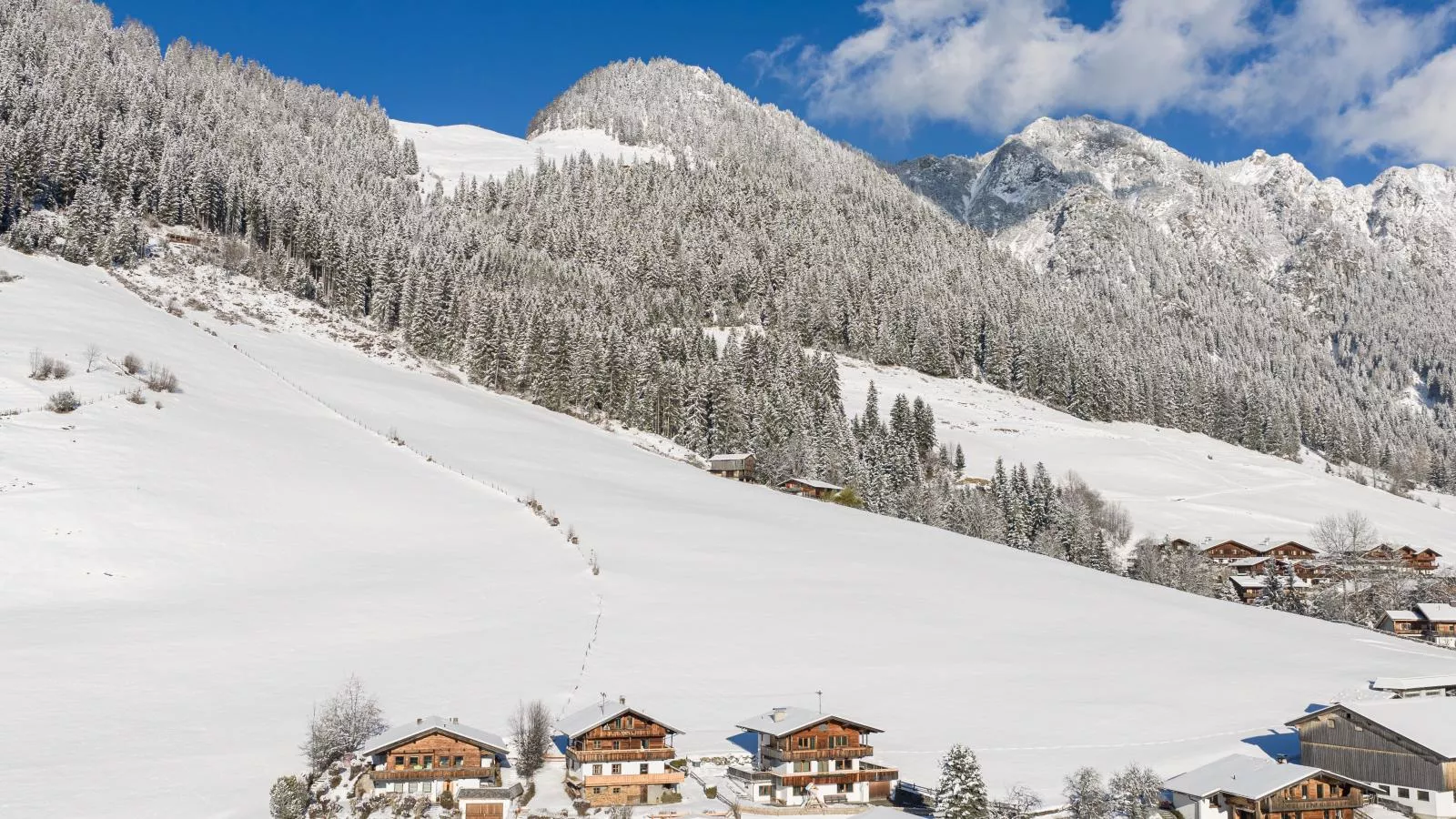 Tirola Hütte-Außenbereich Winter