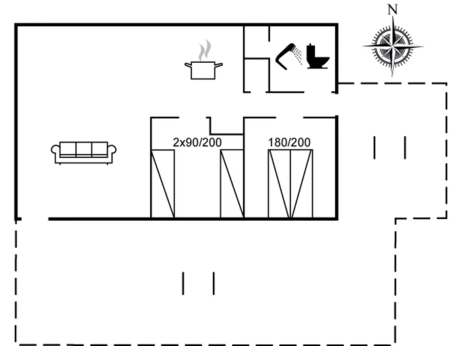 "Huanca" - 500m from the sea