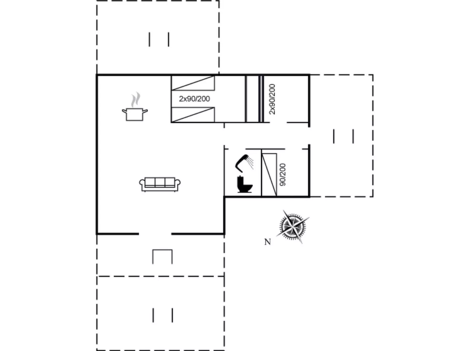 "Allin" - 350m from the sea