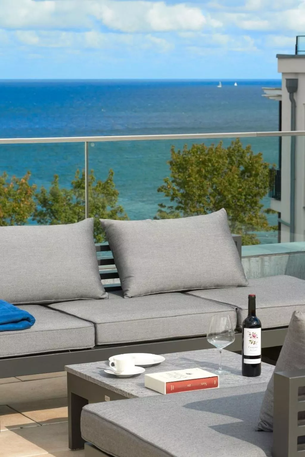 Strandnahe Ferienwohnung Meerselig mit Balkon